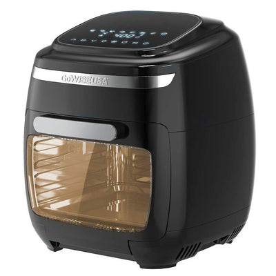 GoWISE Vibe 11.6-Quart Air Fryer Toaster Oven w/ Rotisserie & Dehydrator, Black