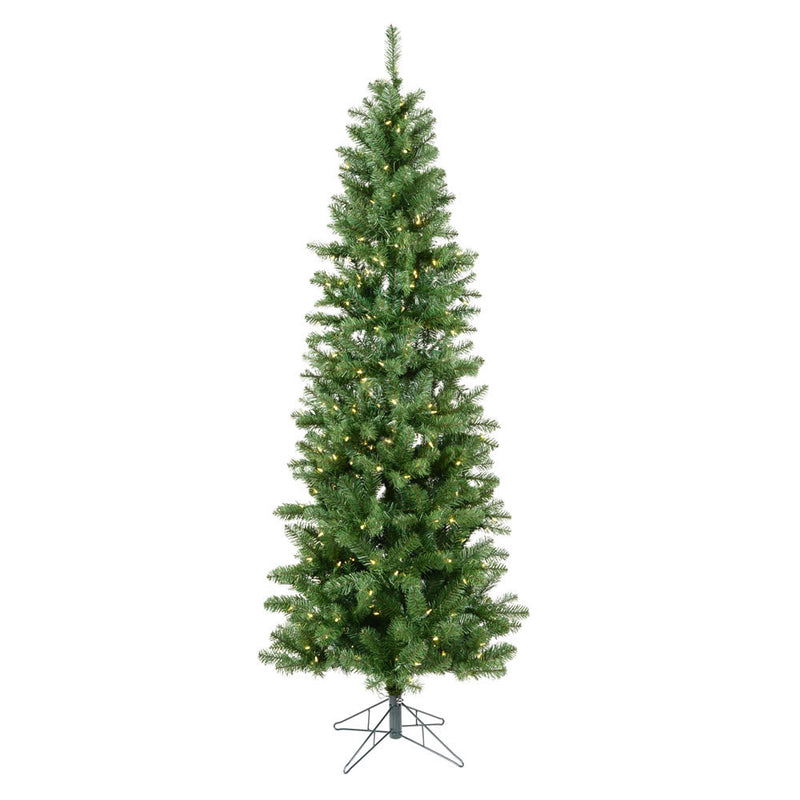 Vickerman Salem Pencil Pine 4.5 Foot Artificial Christmas Tree with White Lights - VMInnovations