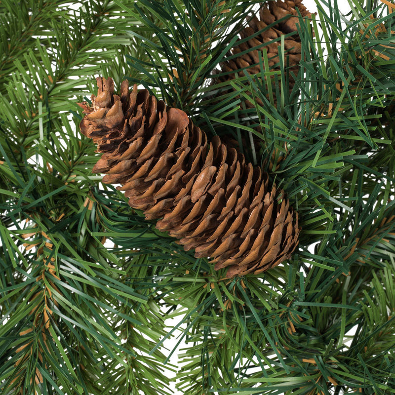 Vickerman Cheyenne Pine Cone Artificial 9 Foot Unlit Holiday Christmas Garland