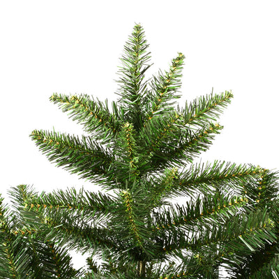 Vickerman Camdon Fir Slim 7.5 Foot Artificial Unlit Christmas Tree with Stand
