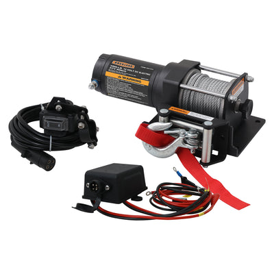 Rockland VMI03 3,500 Pound 12 Volt DC Electric Integrated ATV Winch (Wire Rope)
