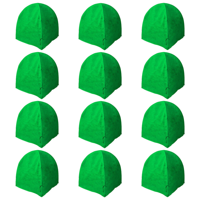 NuVue 22" Pop Up Tear Resistant Winter Frost Cover Garden Tent, Green (12 Pack)