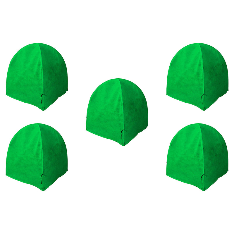NuVue 28 In All Season Plant Shrub Frost Protection Cover, Garden Green (5 Pack)