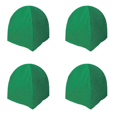 NuVue 36 In All Season Plant Shrub Frost Protection Cover, Garden Green (4 Pack)