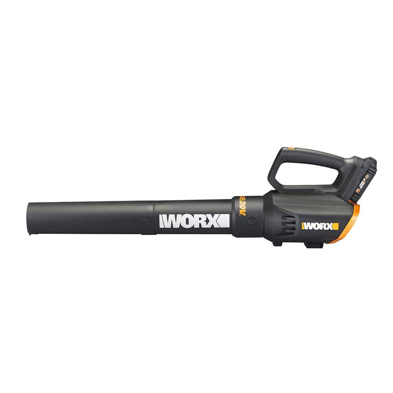 Worx WG547 20 Volt Power Share Turbine Cordless 2 Speed Leaf Blower with Charger