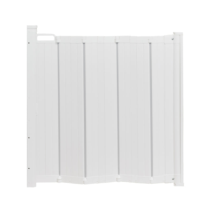 BabyDan Guard Me 21.7-36.2 In Wide Doorway Auto Foldable Safety Baby Gate, White