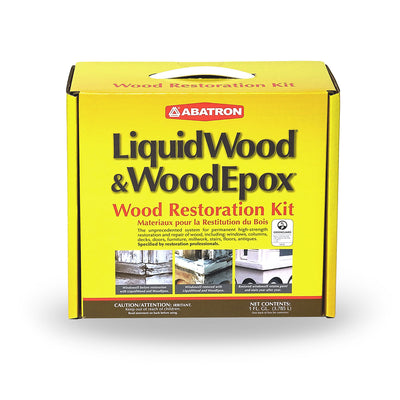 Abatron WR4QKR 4 Quart LiquidWood and WoodEpox Epoxy Wood Repair Restoration Kit