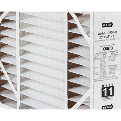 Lennox x0586 BMAC-20C Replacement Box Air Filter, MERV 11, 20 x 25 x 5 Inches