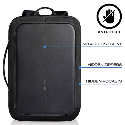 XD Design Bobby Bizz Anti Theft Laptop Backpack and Briefcase with USB Port