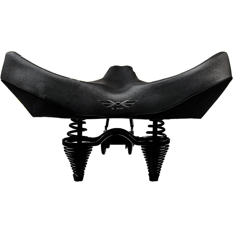 X Wing Adult Universal Bike Saddle Seat with Foam Padded Comfort Cushion, Black