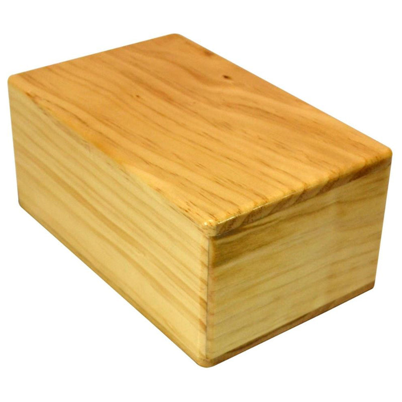 Yoga Accessories 4 Inch Hollow Core Sanded Pine Wood Yoga Block for Fitness