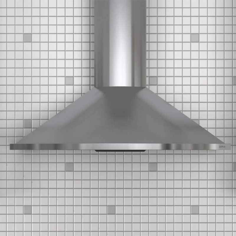 Zephyr 30 Inch Wide Wall Mount Stainless Steel Range Hood w/ ICON Touch Controls