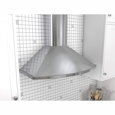 Zephyr 30 Inch Wide Wall Mount Stainless Steel Range Hood w/ ICON Touch Controls